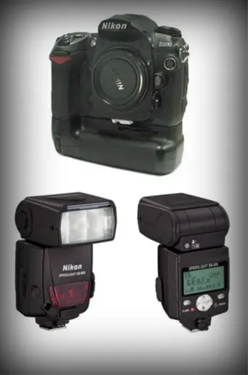 Complete set 2xNikon D200, 2xSB800 en veel meer.