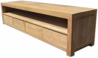 Teak TV Meubel Modern met 3 laden