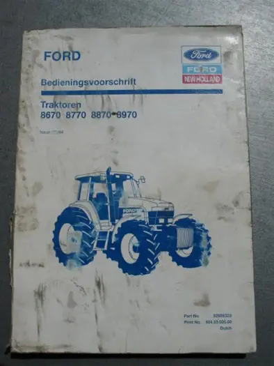 Manual Ford 8670 / 8770 / 8870 / 8970