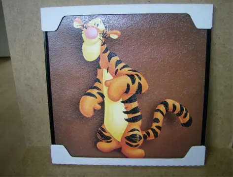 Tijgertje schilderij bruin