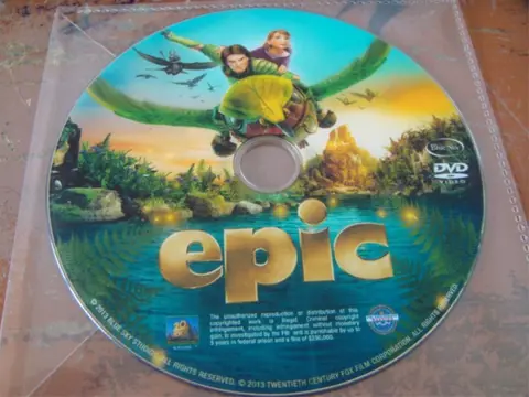 Dvds in plastic hoesje