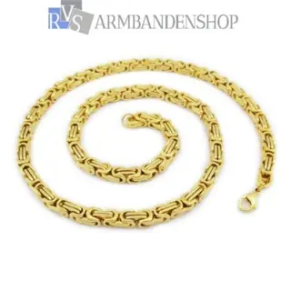 Div gouden rvs koningsschakel kettingen stalen sieraden