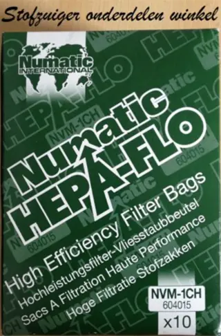 Numatic Hepa-flo Stofzak NVM-1CH 604015 stofzuigerzakken