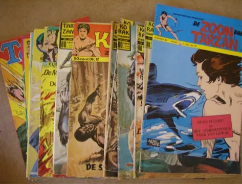 8 comics van tarzan en korak