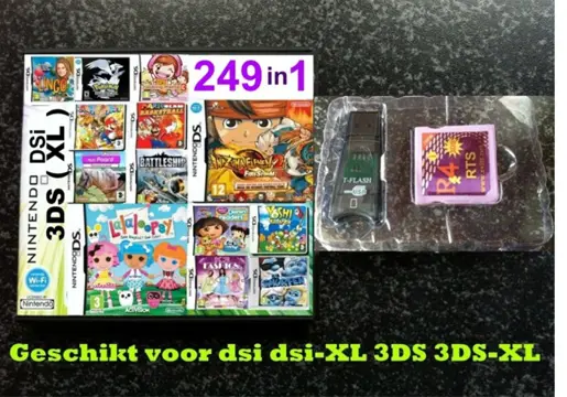 249GAMES in1 voor Nintendo Lite Dsi 3DS ( XL ) r4 kaart