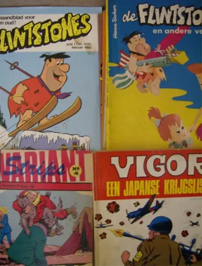 44 variant strips , tornado reeks , flintstones