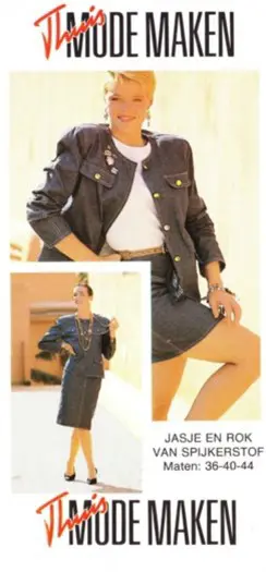 Origineel naaipatroon jasje en mini rok Z826-2