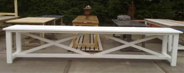 Kloostertafel de Luxe Dubbel XX 380 x 80 x 77 cm