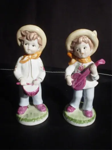 2 kindermuzikanten, Italie, gaaf, jr 60,14.5 cm
