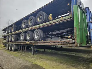 Van Hool 3B073 |3 AXLE FLATBED | STACK OF 5 SEMITRAILERS | ALL BPW DRUM