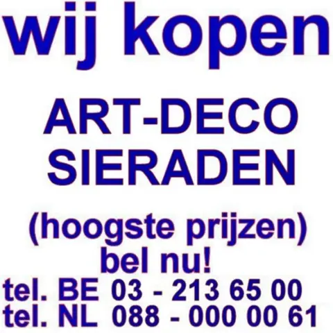 Art deco juwelen. Adin, Antwerpen betaald de hoogste prijs!