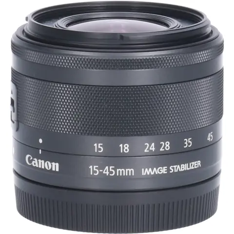 Tweedehands Canon EF-M 15-45mm f/3.5-6.3 IS STM - Zwart CM2779