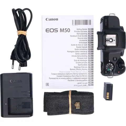 Tweedehands Canon EOS M50 Zwart Body CM2778