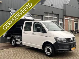 Volkswagen Transporter 2.0 TDI L2H1 DC Kipper open laadbak Airco Bluetooth trekhaak 2200 kg 1e eigen