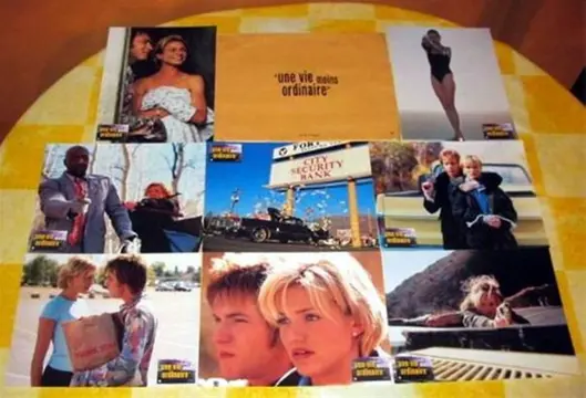 A LIFE LESS ORDINARY lobbycard set.