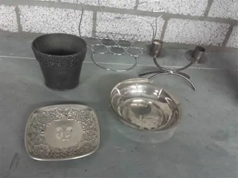 Metalen decoratie beelden