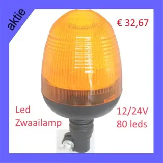 Weekaanbieding Zwaailamp led 12/24V 80 leds