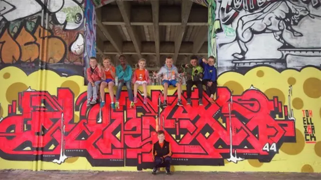 Graffiti kinderfeestje