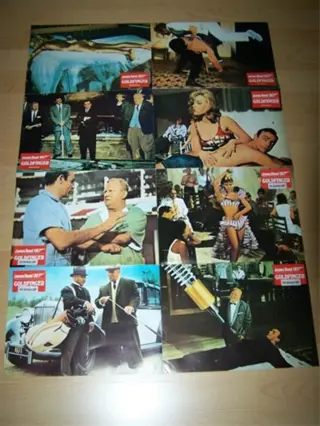 GOLDFINGER lobbycard set.