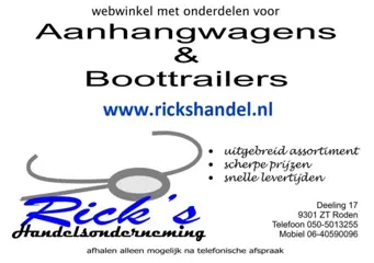 Webwinkel voor aanhangwagen en boottrailer onderdelen