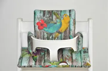 Stoelverkleiner kussen gecoat 'Parrot voor stokke tripp