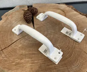 GIETIJZEREN DEURHANDVAT STRAK WIT GROOT NIEUW