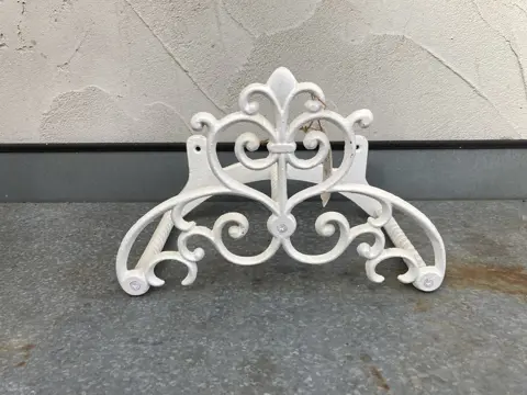 GIETIJZEREN TUINSLANGHASPEL WIT NIEUW