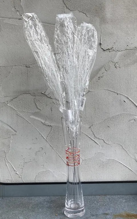 1 DECO IJSTAK WIT MET GLANS NIEUW