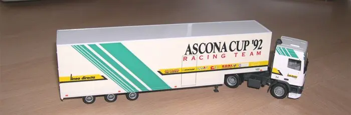 Linea Directa Opel Ascona cup Daf 95 Herpa