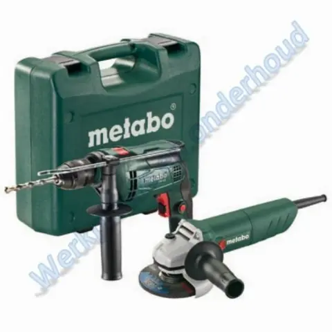 Metabo SBE650 klopboormachine met W750-25 haakse slijper