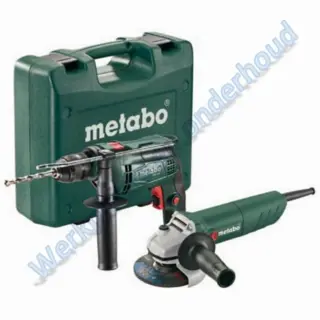Metabo SBE650 klopboormachine met W750-25 haakse slijper