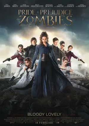 PRIDE + PREJUDICE + ZOMBIES filmposter.