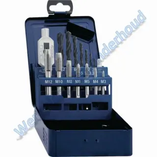 Promat handtappenset 19-delig M3 t/m M12