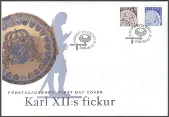 FDC Karl XIIs fickur, Zweden