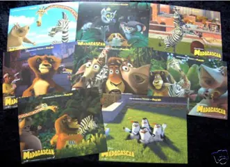 MADAGASCAR lobbycard set.