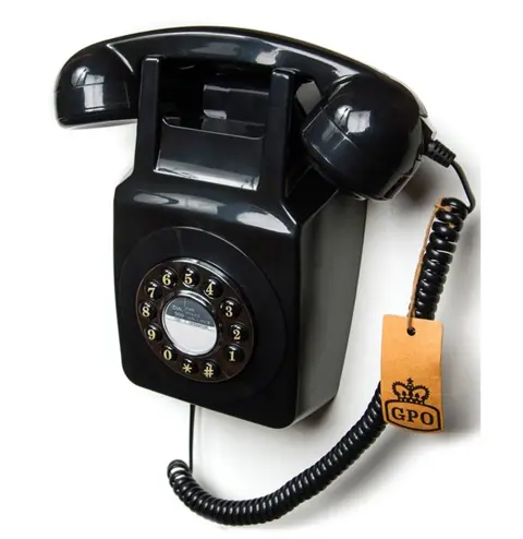 GPO Wandtelefoon '70 Ontwerp Zwart