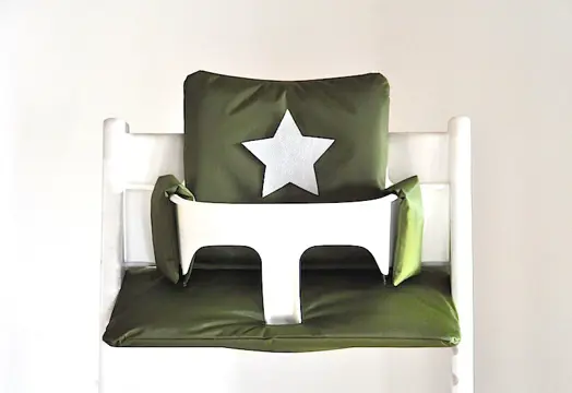 Kussenset voor stokke tripp trapp kinderstoel "Olive Star"