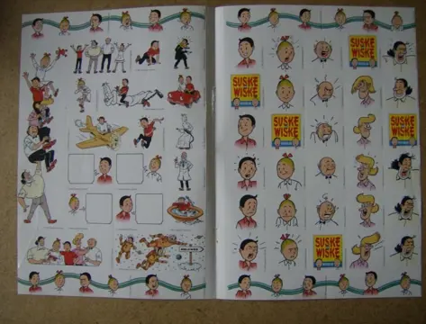 Suske en wiske stickervel adv 2415