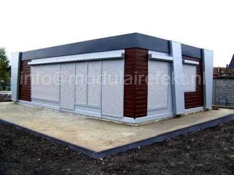 Prefab bouw/Modulaire gebouwen/Modern units/Tuinkantoren