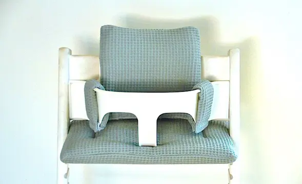 Wafelstof mintgroene kussens voor stokke tripp trapp stoel