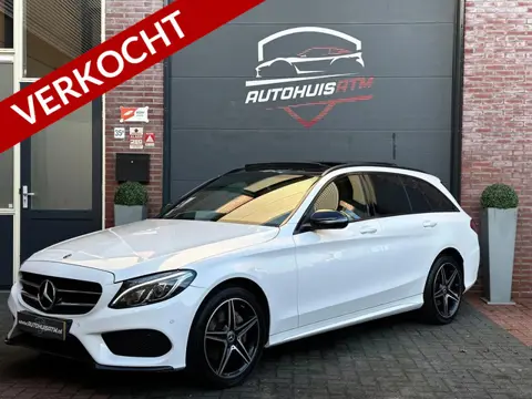 Mercedes-Benz C-klasse 180 AMG 9G Pano Blind Stoelvw Camera Led Navi