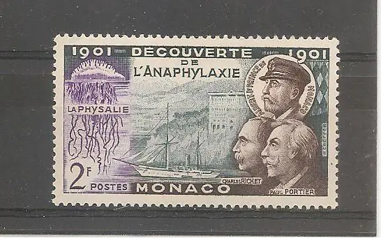 Monaco ,Discovery of Anaphylaxis