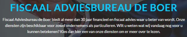 Boekhouder en fiscaal adviseur Apeldoorn