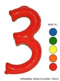 Opblaas cijfers 0 T/m 9