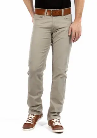 Maskovisk stretch jeans " A Clinton " Beige