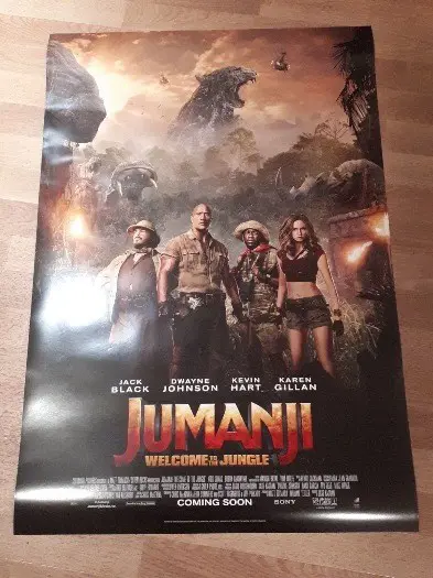 JUMANJI : WELCOME TO THE JUNGLE filmposter.