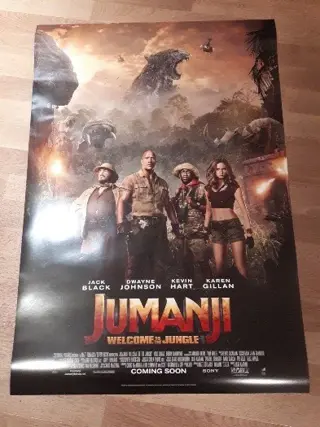 JUMANJI : WELCOME TO THE JUNGLE filmposter.
