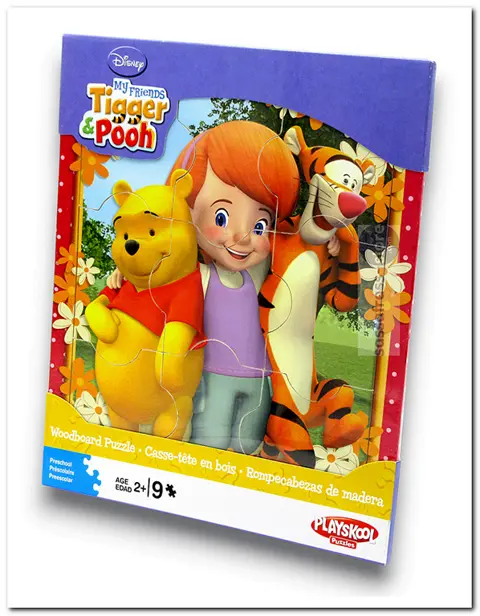 Tijger & Pooh - Hasbro - 9 stukjes