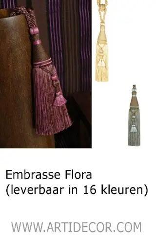 Embrasse Flora (leverbaar in 16 kleuren)