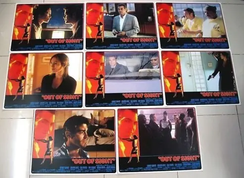 OUT OF SIGHT lobbycard set.